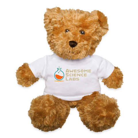 Awesome Science Labs Teddy Bear - white