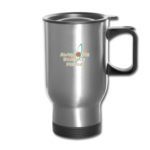 Awesome Science Media Travel Mug - silver