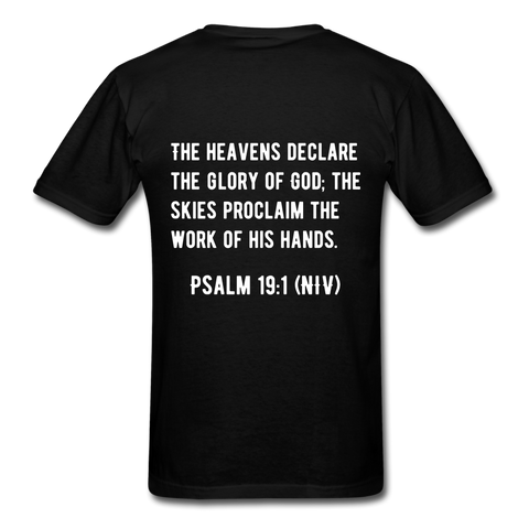 Awesome Science Media T-Shirt - Psalm 1:19 - black