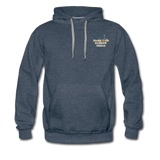 Awesome Science Media Hoodie - Star burst Psalm 19:1 - heather denim