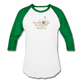 Awesome Science Media three quarter sleeve - white/kelly green