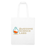 Awesome Science Labs Recycled Tote Bag - white