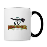 Dino Hunter Coffee Mug - white/black