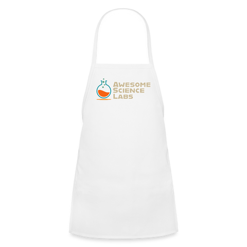 Awesome Science Labs Kids' Apron - white