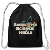 Awesome Science Media Drawstring Bag - black
