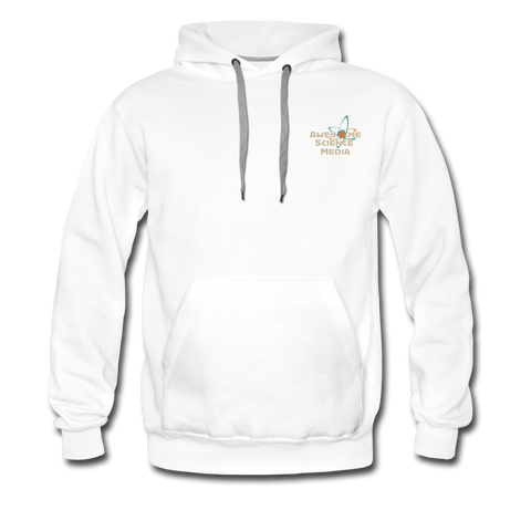 Awesome Science Media Hoodie - Star burst Psalm 19:1 - white