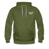 Awesome Science Media Hoodie - Star burst Psalm 19:1 - olive green