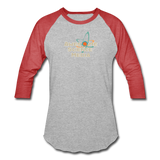 Awesome Science Media three quarter sleeve - heather gray/red