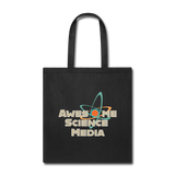 Awesome Science Media Tote Bag - black