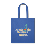 Awesome Science Media Tote Bag - royal blue