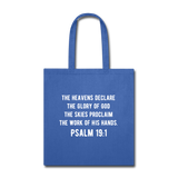 Awesome Science Media Tote Bag - royal blue