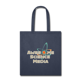 Awesome Science Media Tote Bag - navy